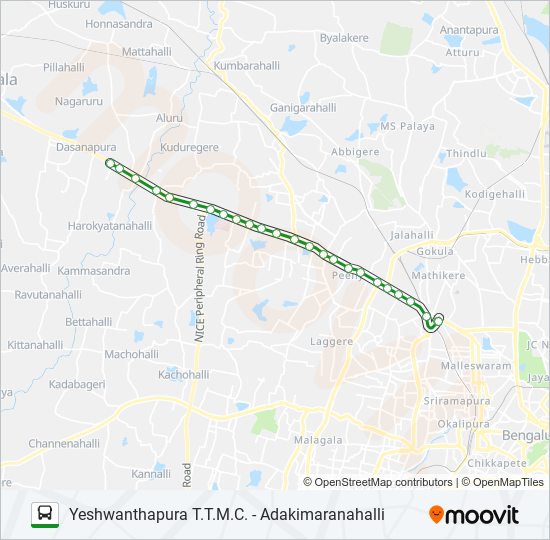 258CB-AY bus Line Map