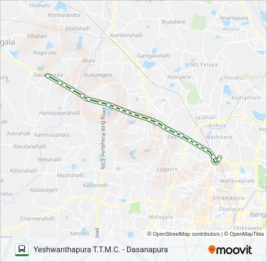 258CB-YD Bus Line Map