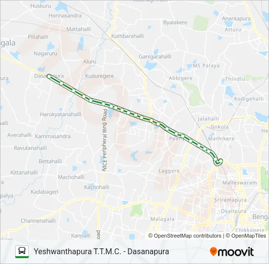 258CB-YD Bus Line Map