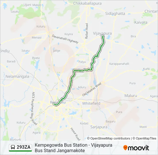 293ZA Bus Line Map