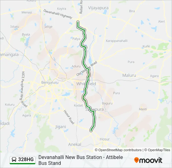 328HG Bus Line Map
