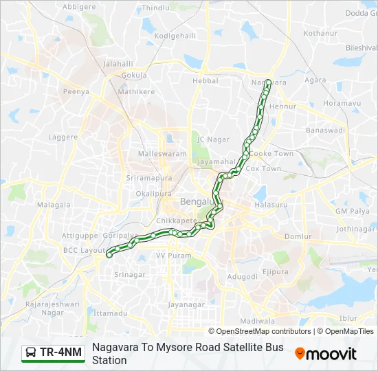 TR-4NM Bus Line Map