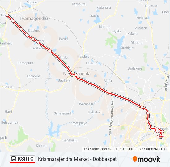 Ksrtc Bus Route Map Ksrtc Route: Schedules, Stops & Maps - Dobbaspet (Updated)