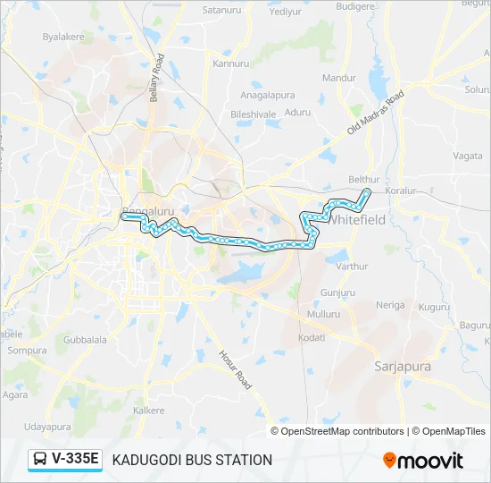 V-335E Bus Line Map