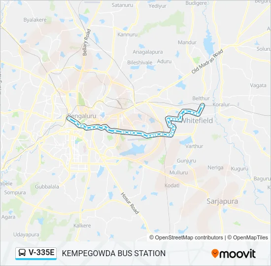 V-335E Bus Line Map