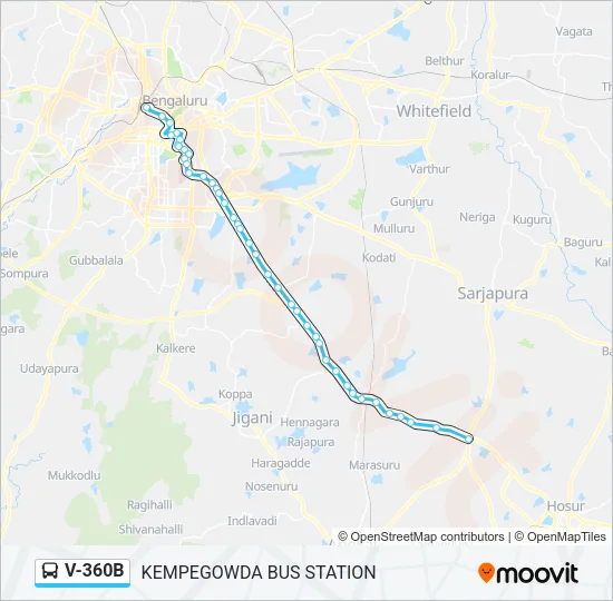 V-360B Bus Line Map