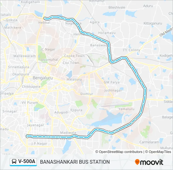V-500A Bus Line Map