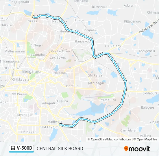 V-500D Bus Line Map