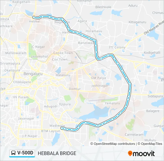 V-500D Bus Line Map