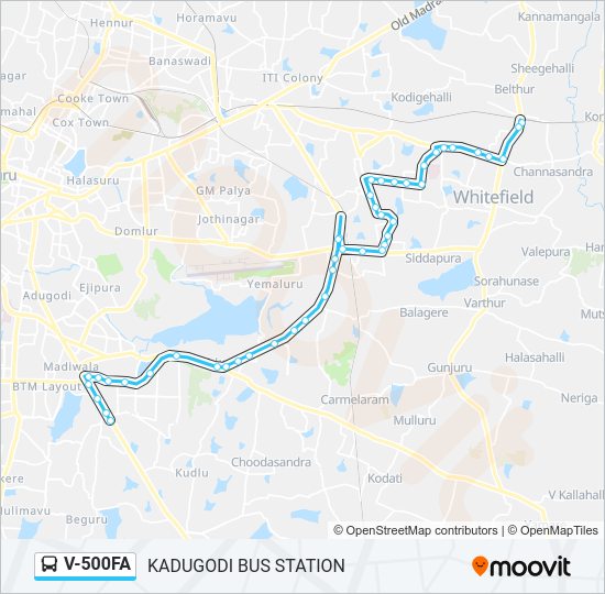 V-500FA bus Line Map