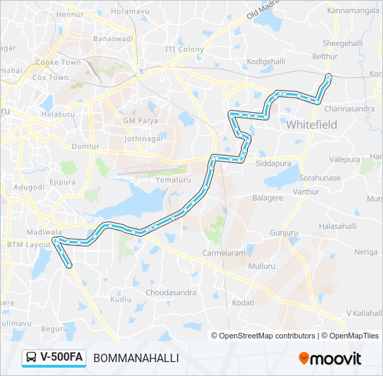 V-500FA bus Line Map