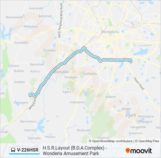 V-226HSR bus Line Map