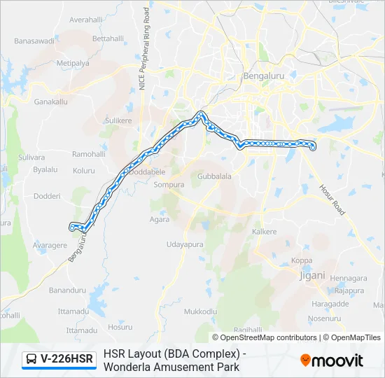 V-226HSR Bus Line Map