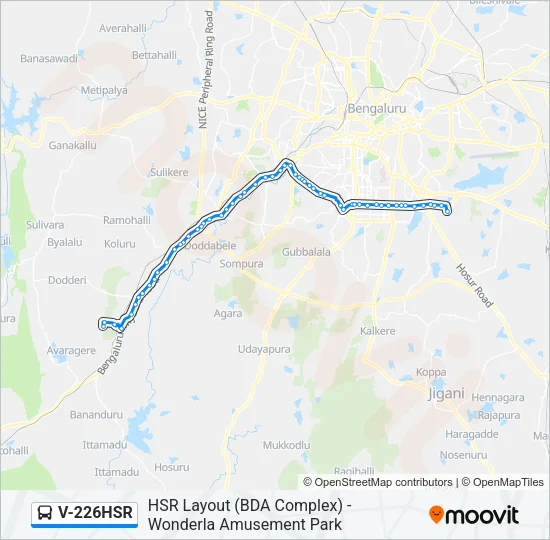 V-226HSR Bus Line Map