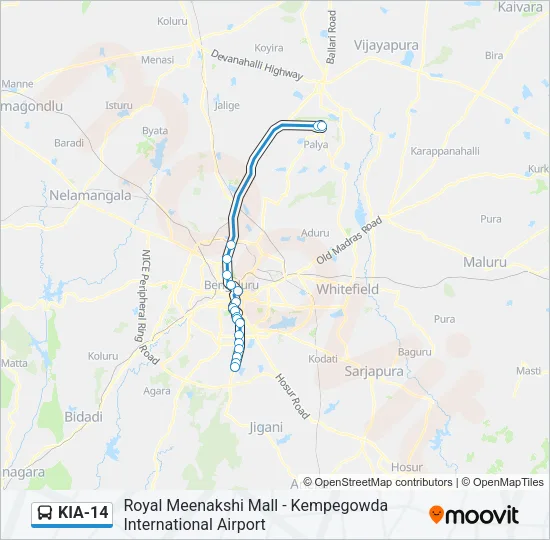 KIA-14  Line Map