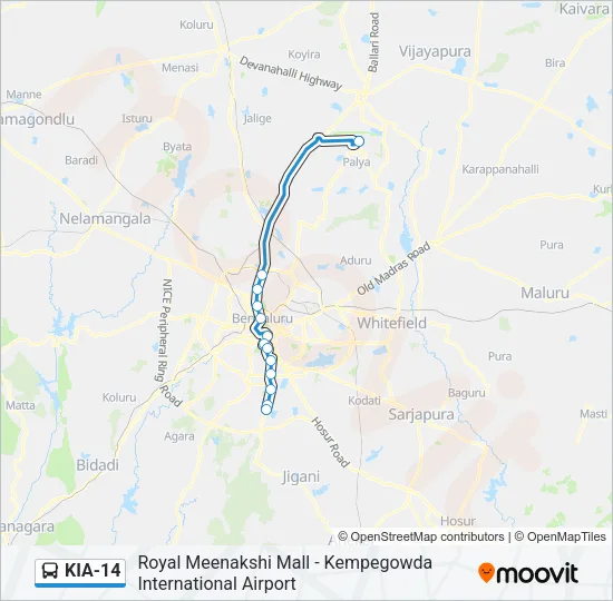 KIA-14  Line Map