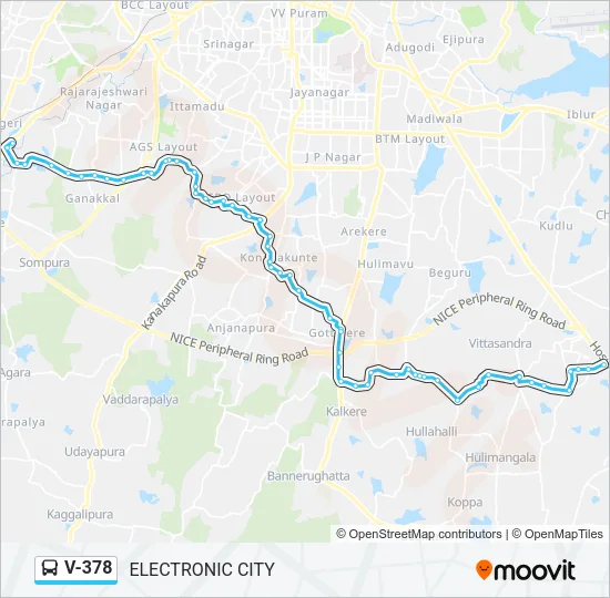 V-378 Bus Line Map