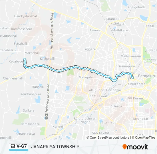 V-G7 Bus Line Map