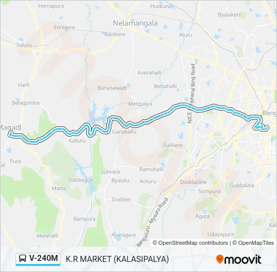 V-240M Bus Line Map