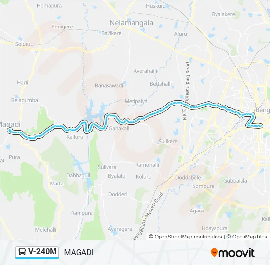 V-240M Bus Line Map