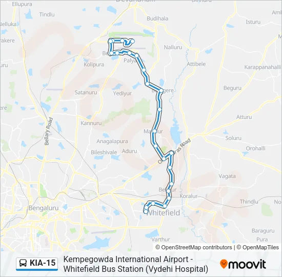 KIA-15 Bus Line Map