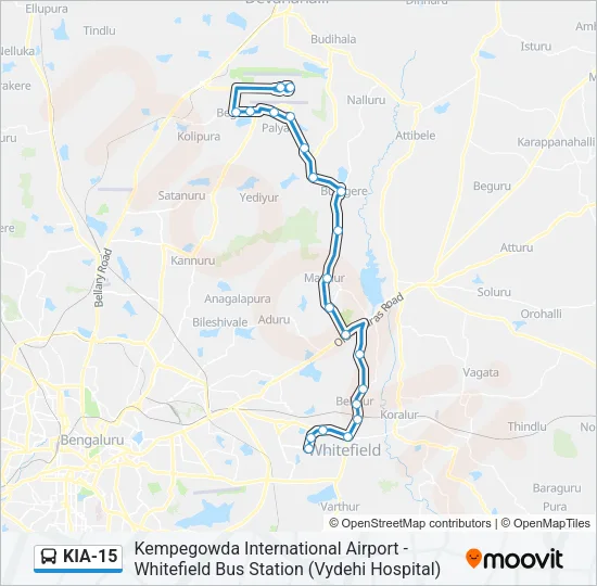 KIA-15 Bus Line Map
