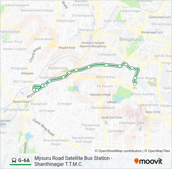 G-6A Bus Line Map