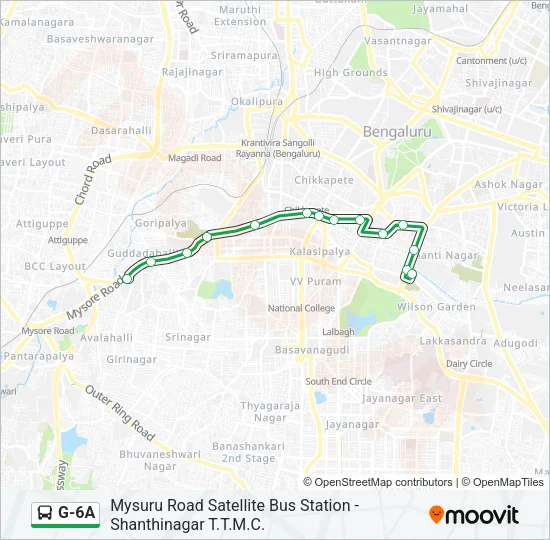 G-6A Bus Line Map