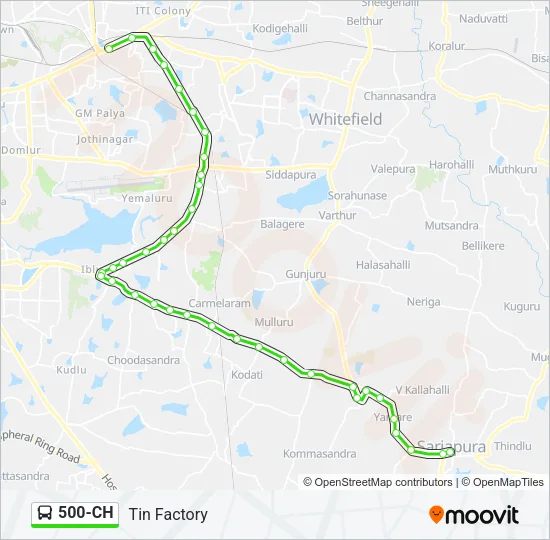500-CH Bus Line Map