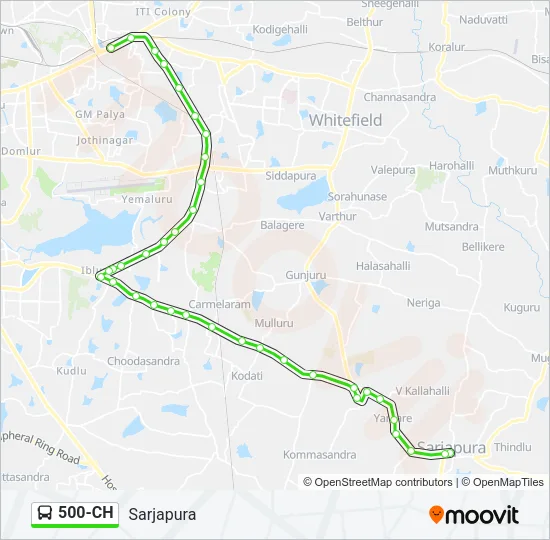 500-CH Bus Line Map
