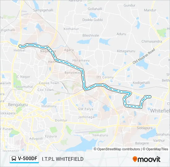 V-500DF Bus Line Map