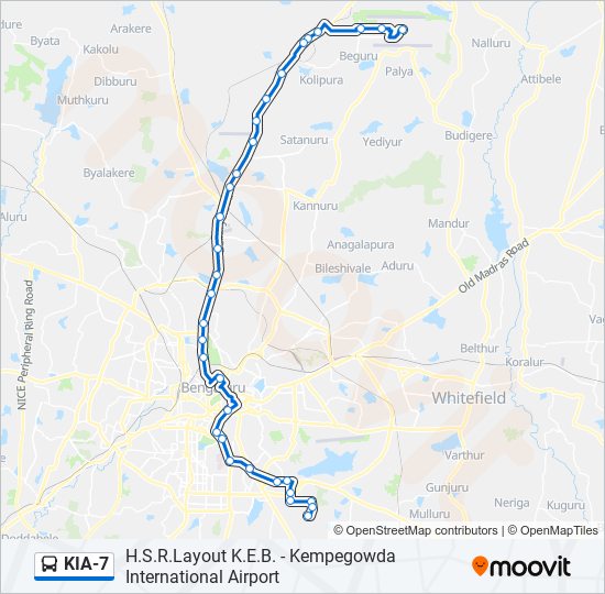 KIA-7 bus Line Map