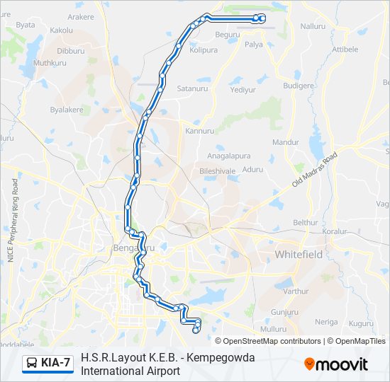 KIA-7 bus Line Map