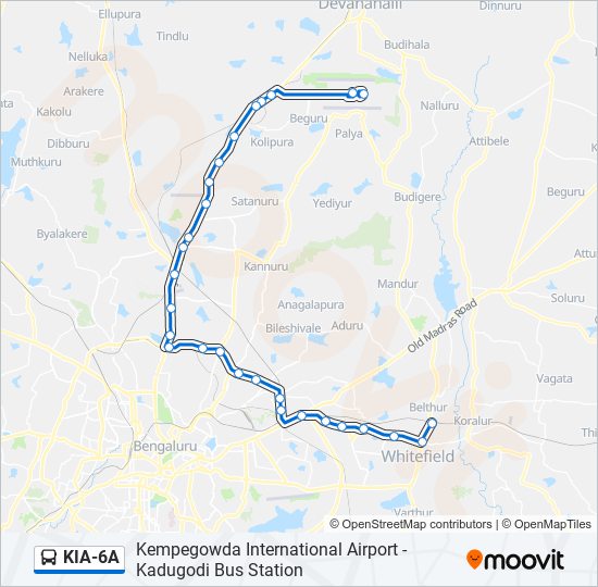 KIA-6A bus Line Map