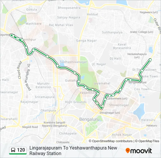 120 Bus Line Map