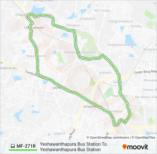 MF-271R Bus Line Map