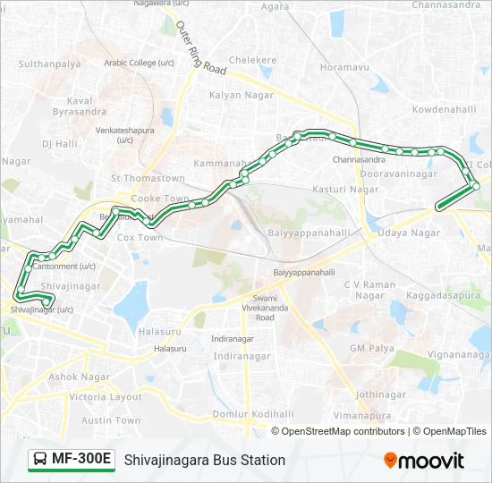 MF-300E Bus Line Map