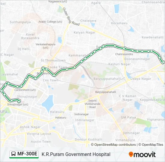MF-300E Bus Line Map