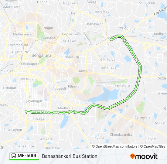 MF-500L Bus Line Map