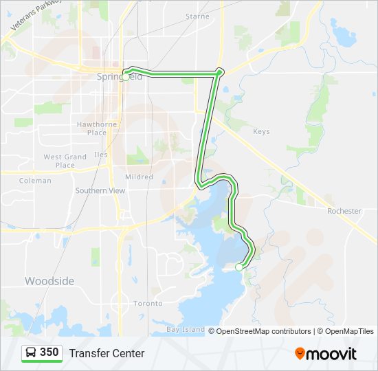 350 Bus Line Map