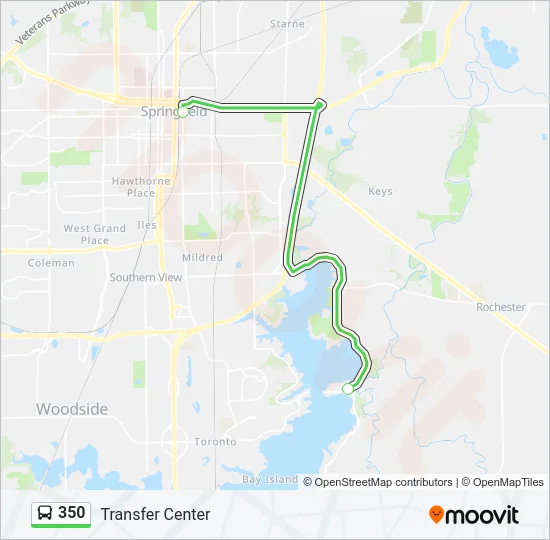 350 Bus Line Map