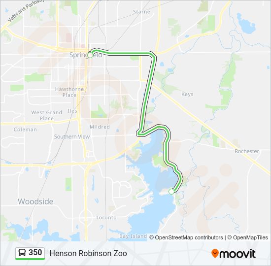 350 Bus Line Map