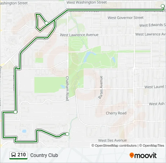 210 Bus Line Map
