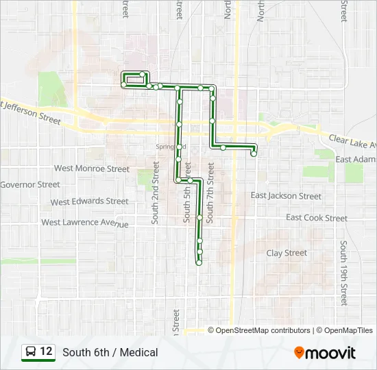12 Bus Line Map