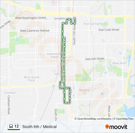 12 Bus Line Map