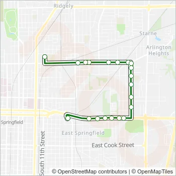 217 Bus Line Map