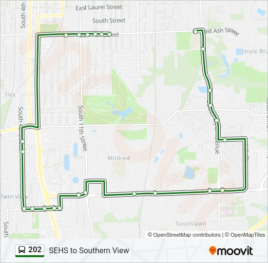 202 Bus Line Map