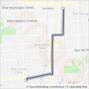 0E Bus Line Map