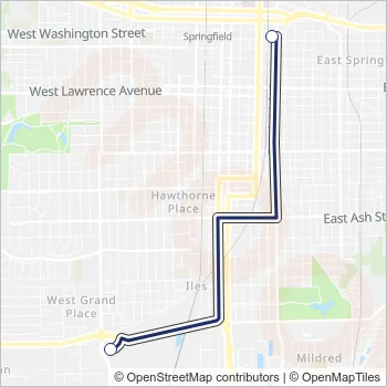 0E Bus Line Map