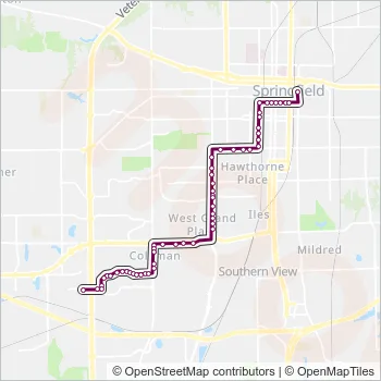 904 Bus Line Map